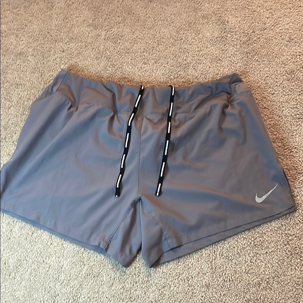 Nike Light Gray Dri-Fit Running Shorts